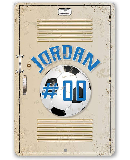 Personalized Soccer Metal Sign