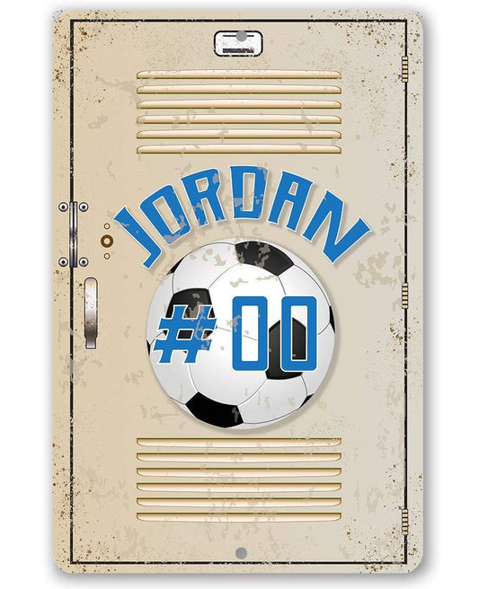 Personalized Soccer Metal Sign