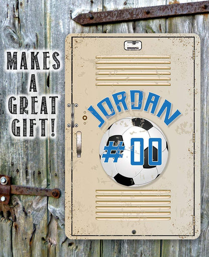Personalized Soccer Metal Sign
