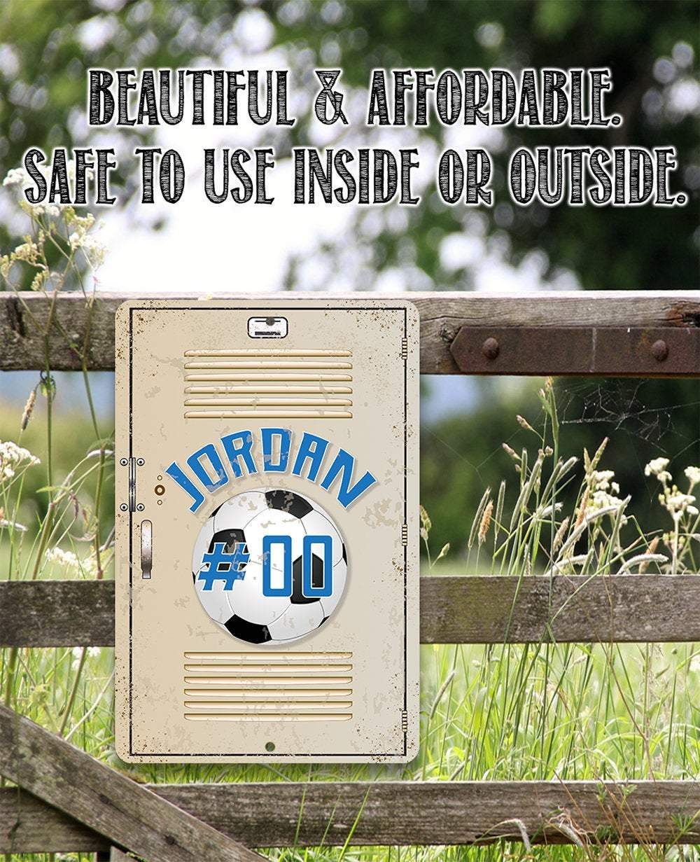 Personalized Soccer Metal Sign