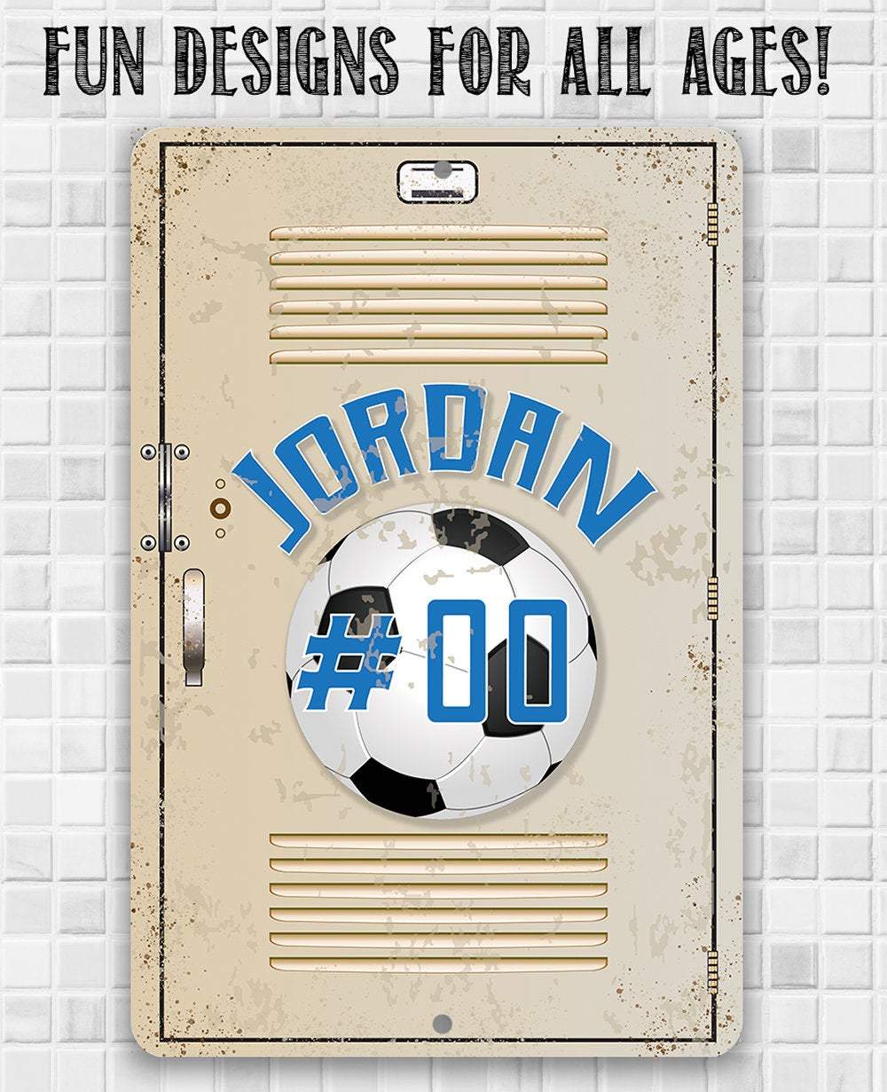 Personalized Soccer Metal Sign