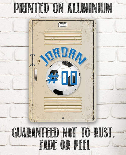 Personalized Soccer Metal Sign