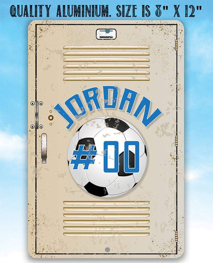 Personalized Soccer Metal Sign
