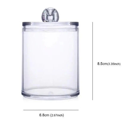 2-Piece Round Makeup & Cotton Pad Organizer Set