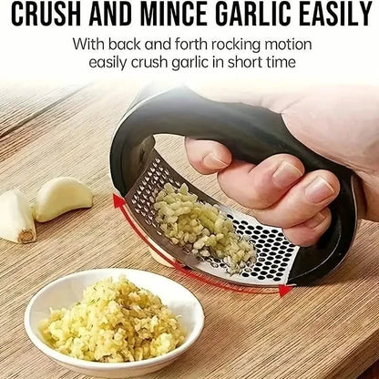 Stainless Steel Garlic Rocker Press