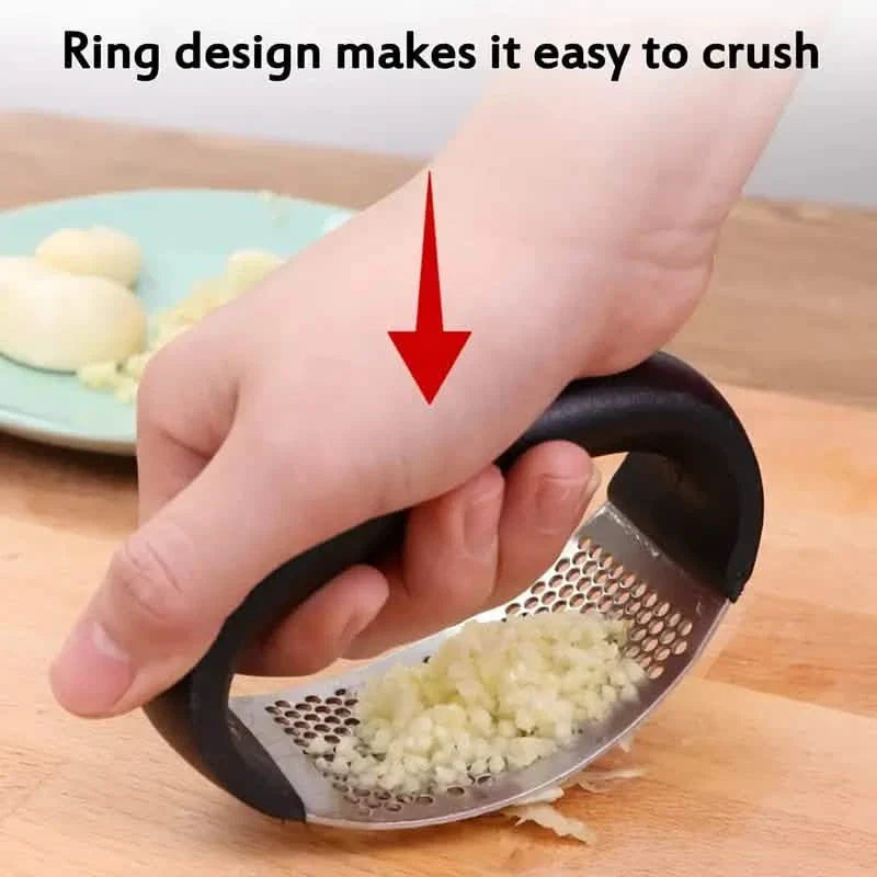 Stainless Steel Garlic Rocker Press