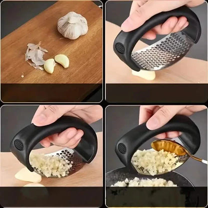 Stainless Steel Garlic Rocker Press