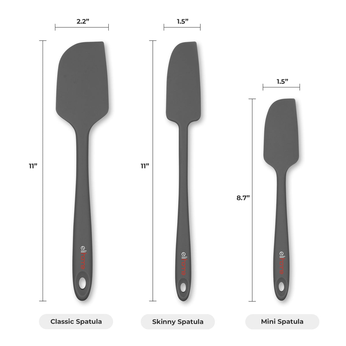 Elihome Skinny Slim Spatula  - 11" L x 1.5" W