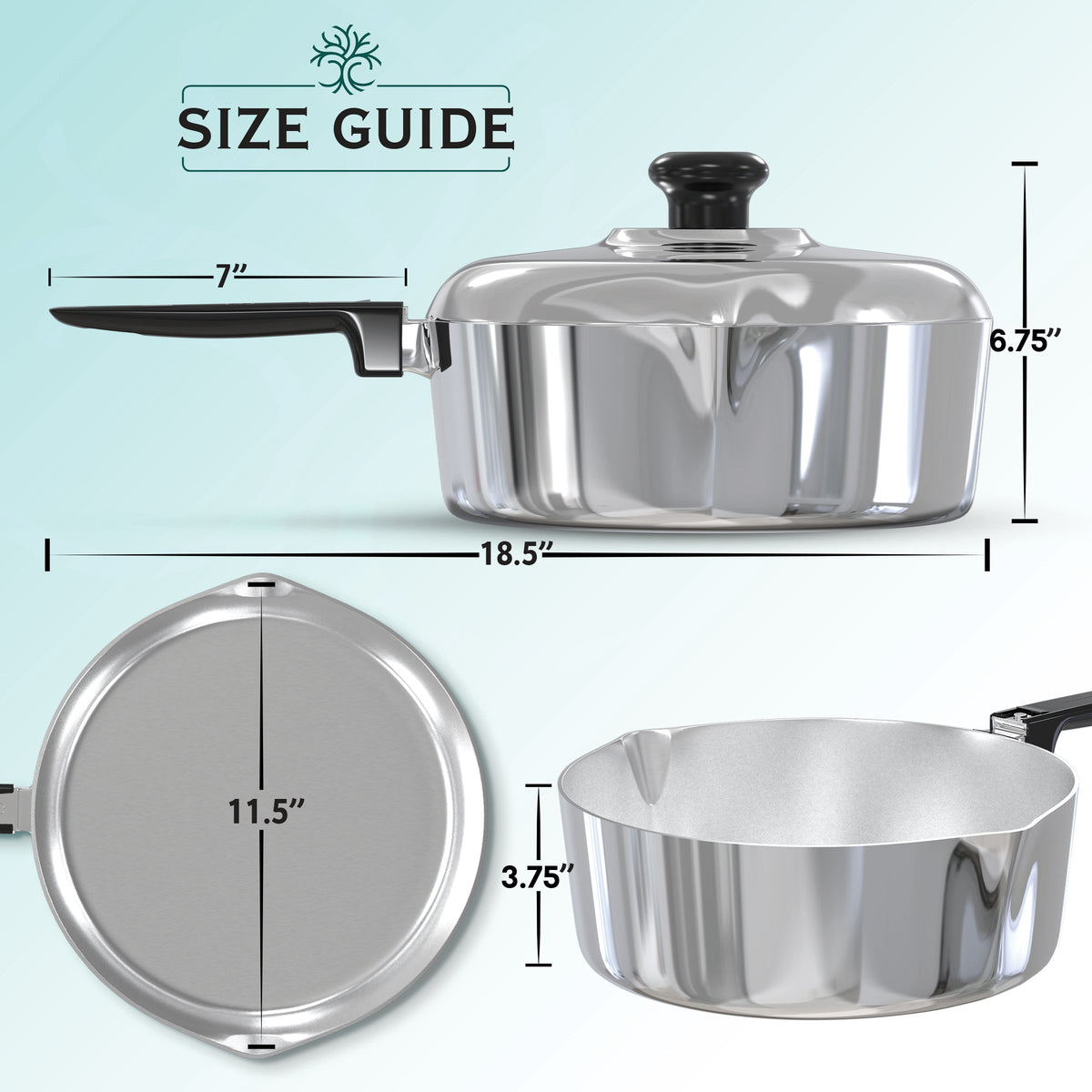 12 Inch Sauté Pan with Lid