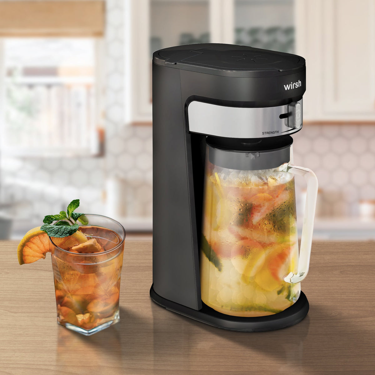 Wirsh Iced Coffee & Tea Maker, 85-Oz Pitcher